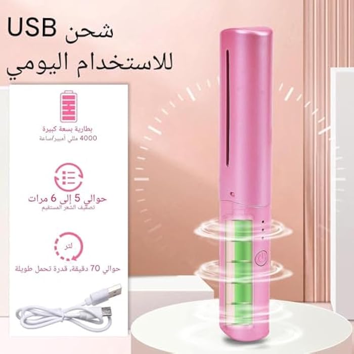 Effortless Hair Styling - Lightweight Professional Hair Iron with Advanced Heat Technology for Easy Use (Model 3 Pink Color) - Image 5
